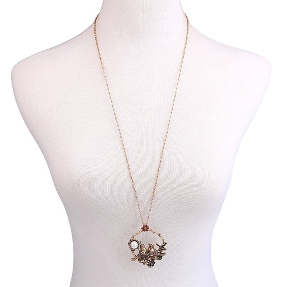 Vintage Bird Pendant Necklace - Picture 6 of 8